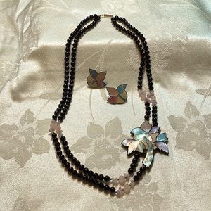 Vintage Karla Jordan Necklace & Earrings Set